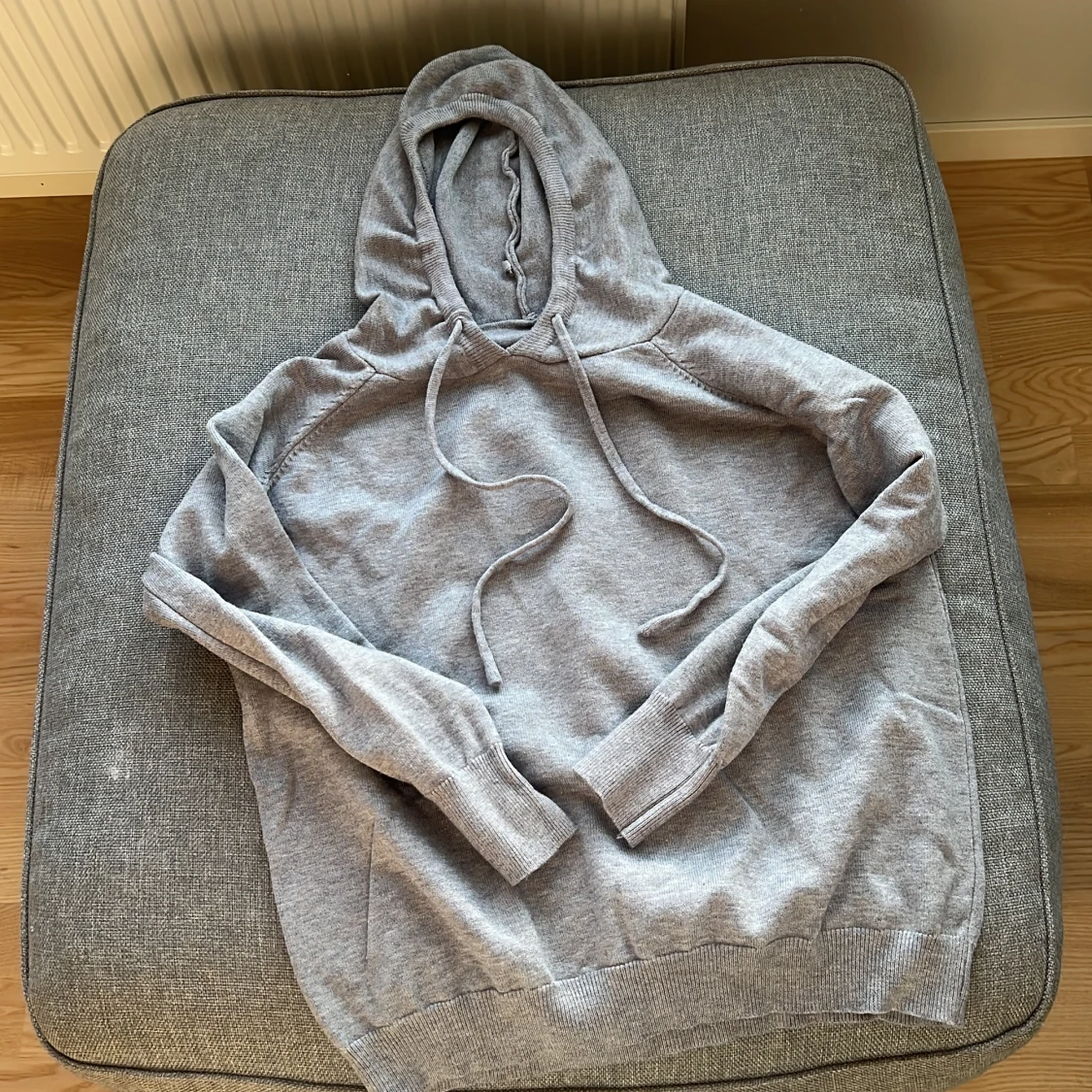 Grå Kashmir hoodie