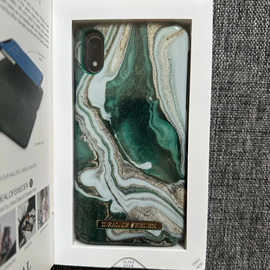 Golden Jade Marble mobilskal från iDeal of Sweden för iPhone XR - 1