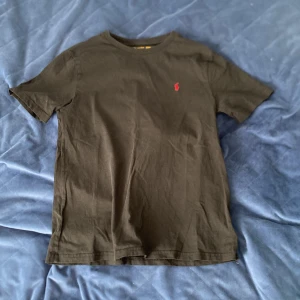 Svart t-shirt från Polo Ralph Lauren - Svart t-shirt från Polo Ralph Lauren med klassisk passform och liten röd broderad logga på bröstet. Tillverkad i mjuk bomull, perfekt för en stilren och enkel look.