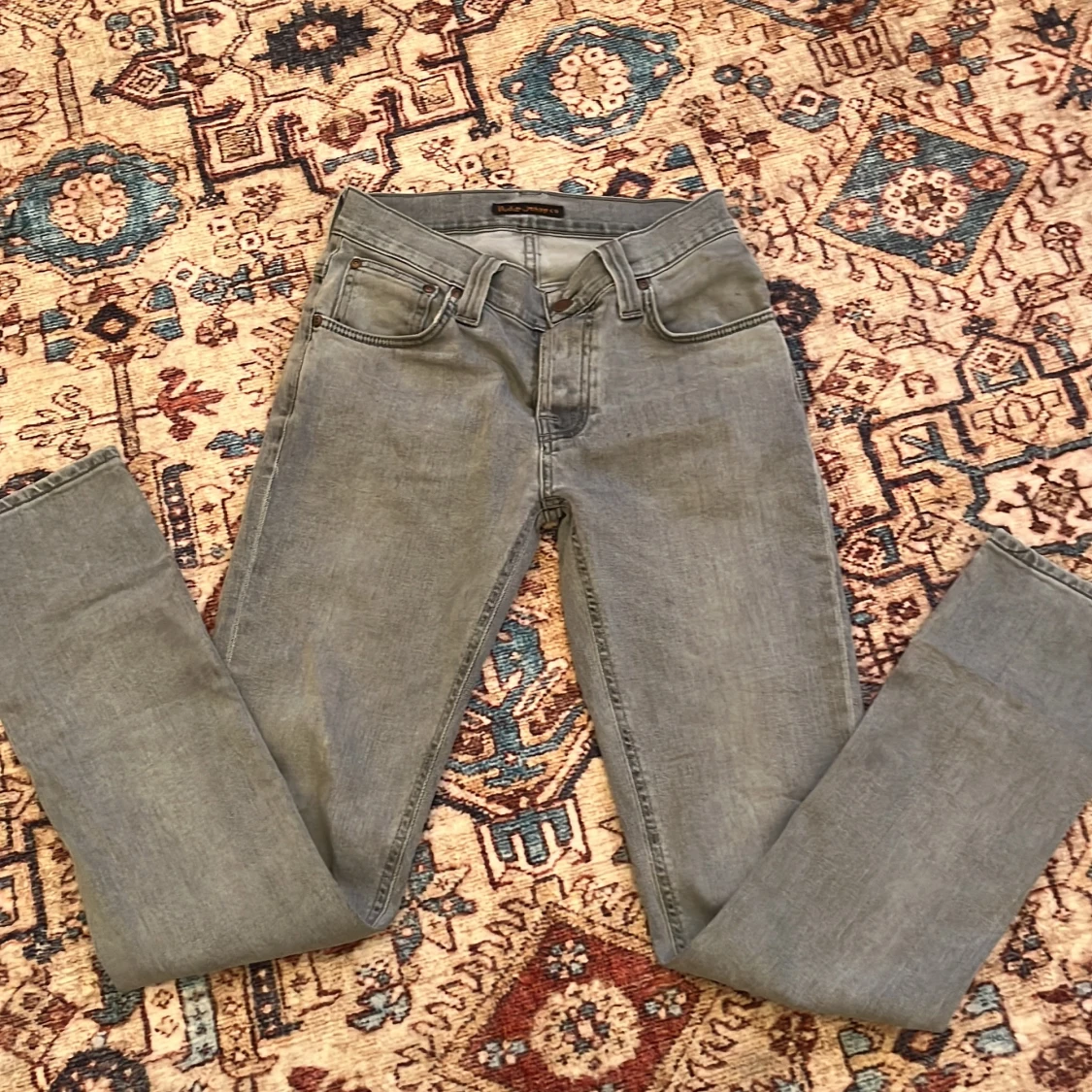 Ljusgrå jeans från Nudie Jeans - 1