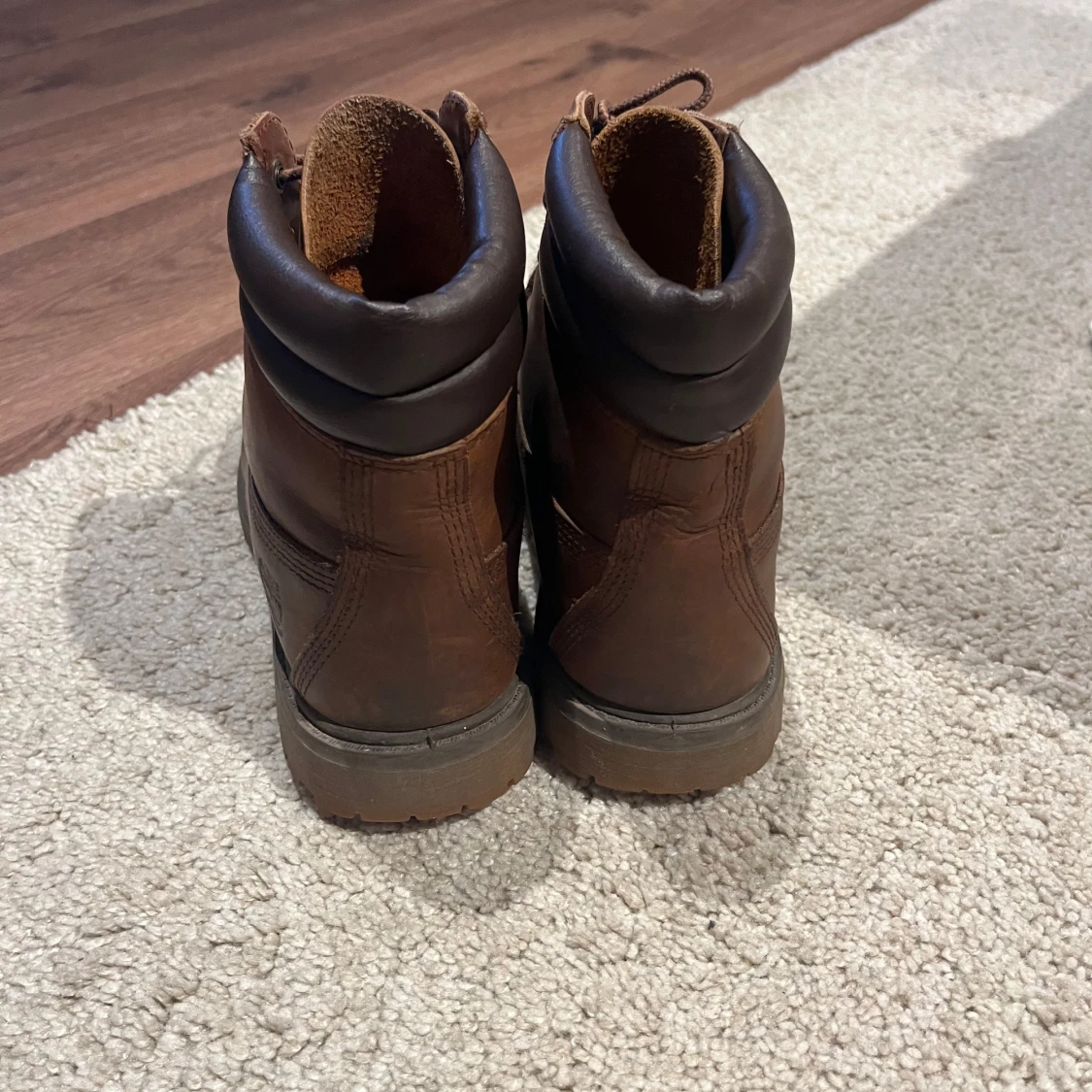 Bruna Timberland boots i skinn - 3