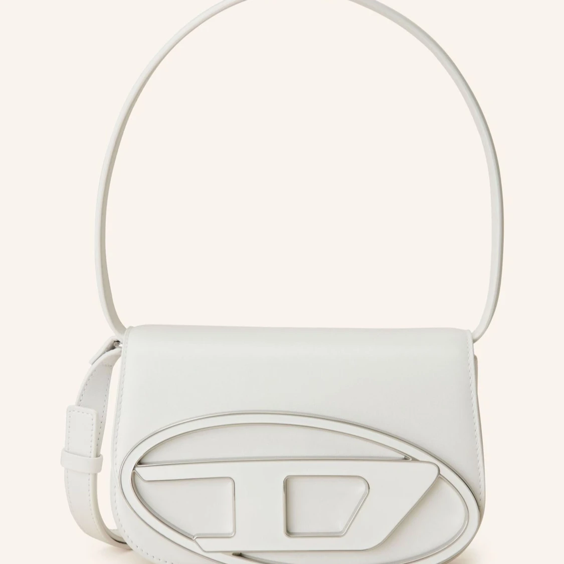 Vit axelväska f