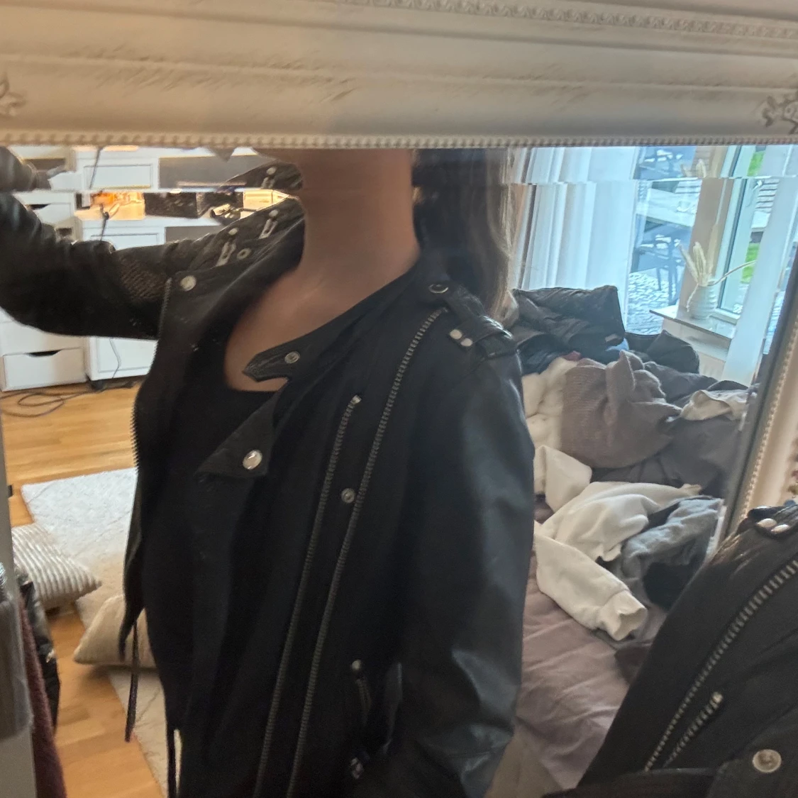 Svart skinnjacka Jofama by Kenza - 1