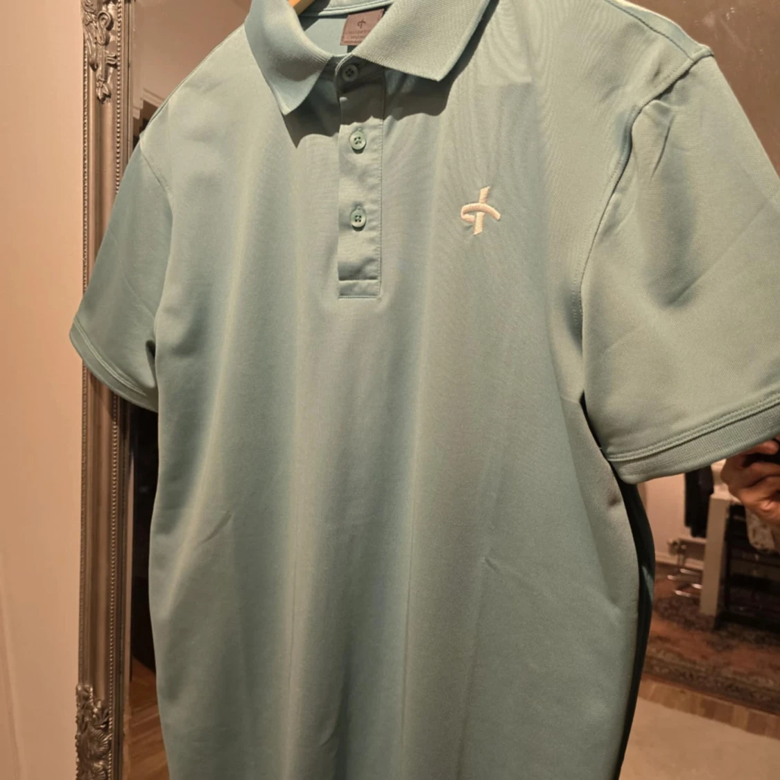 Ljusblå pikétröja Cross Sportswear S