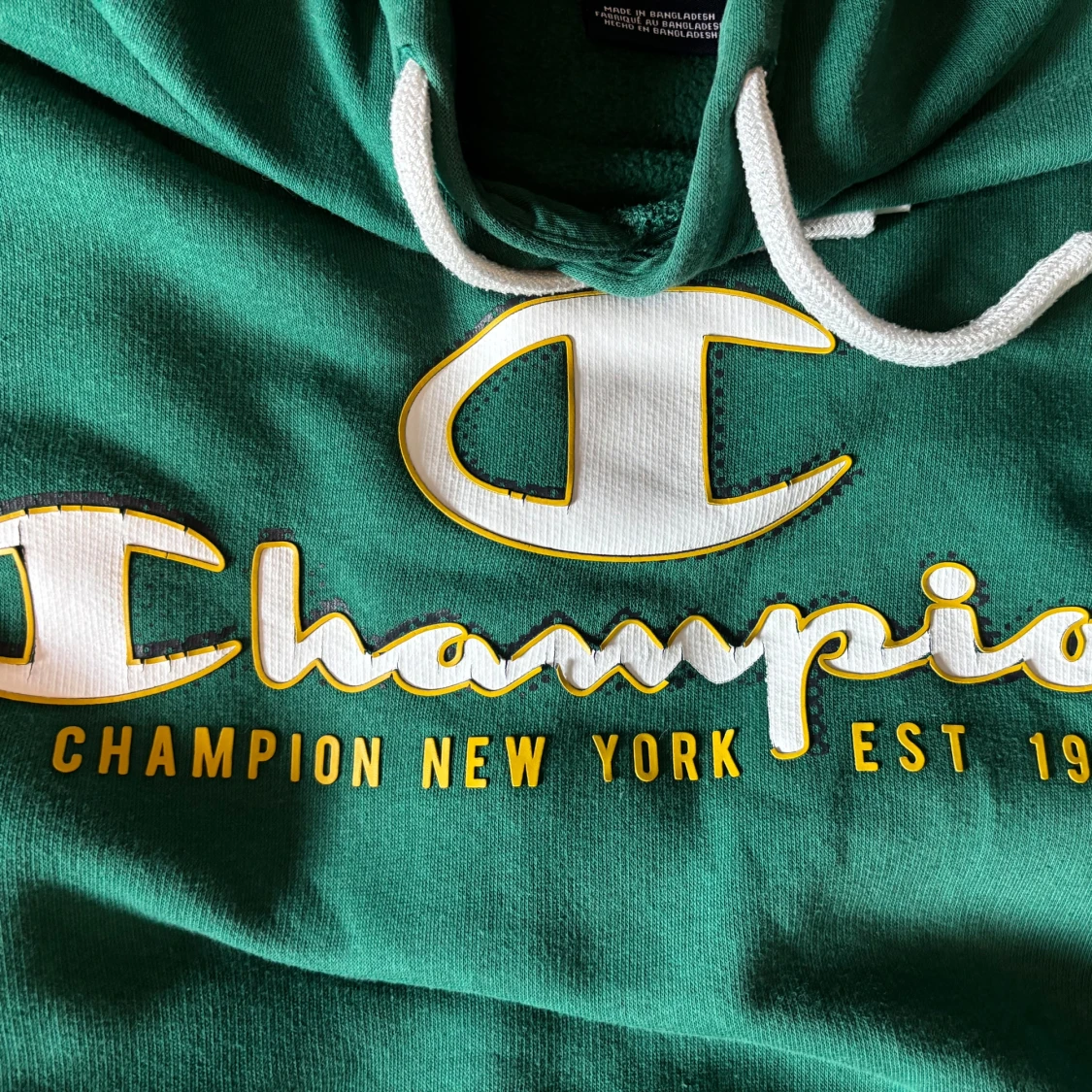 Grön Champion hoodie med logga - 2