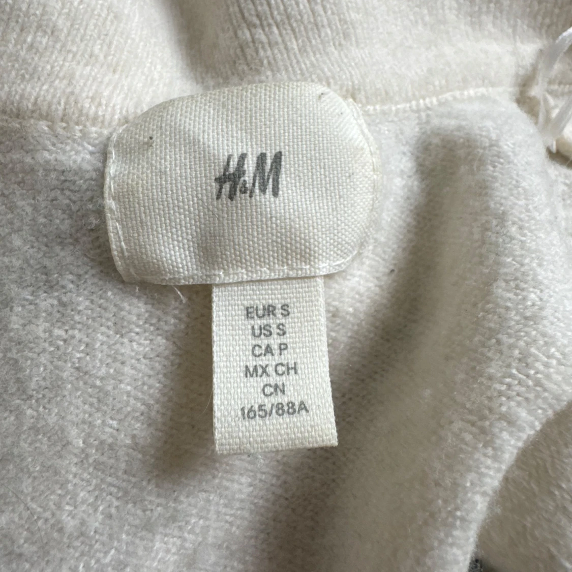 Vit och grön randig tröja H&M - 1