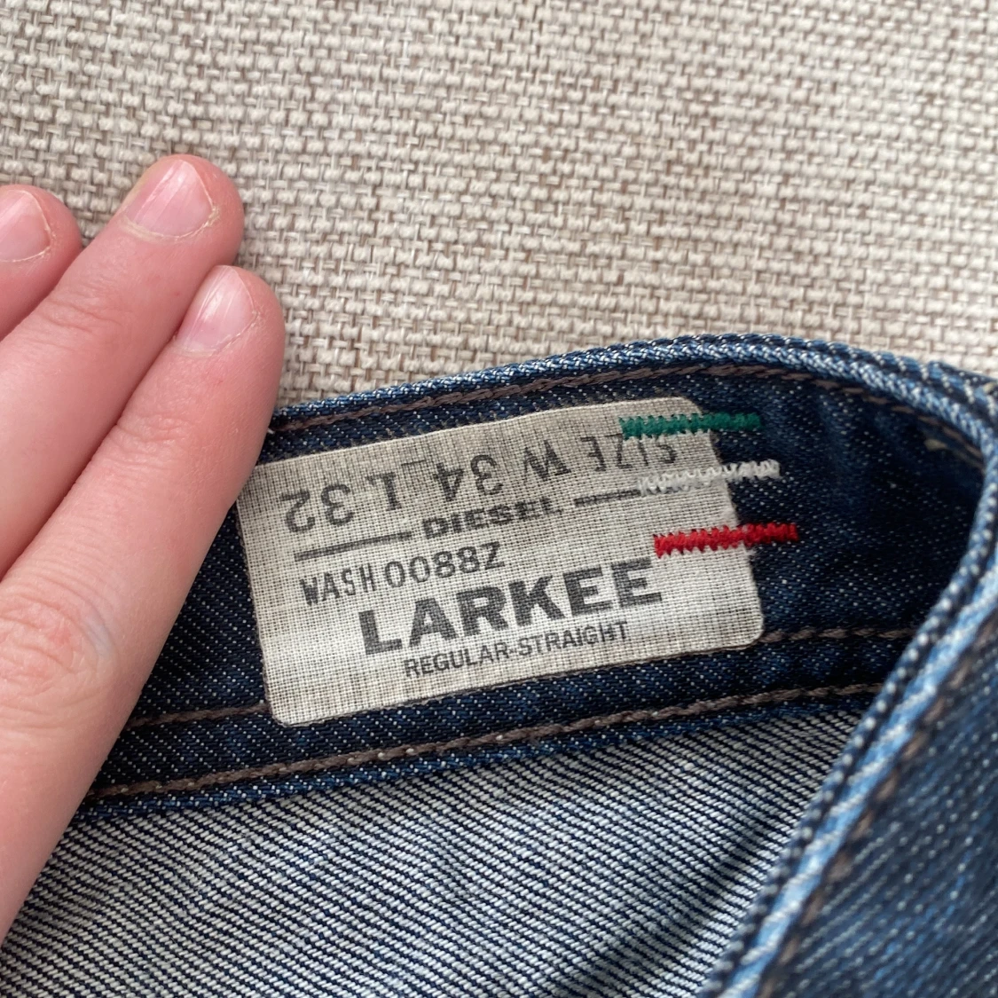 Mörkblå Diesel jeans  - 3