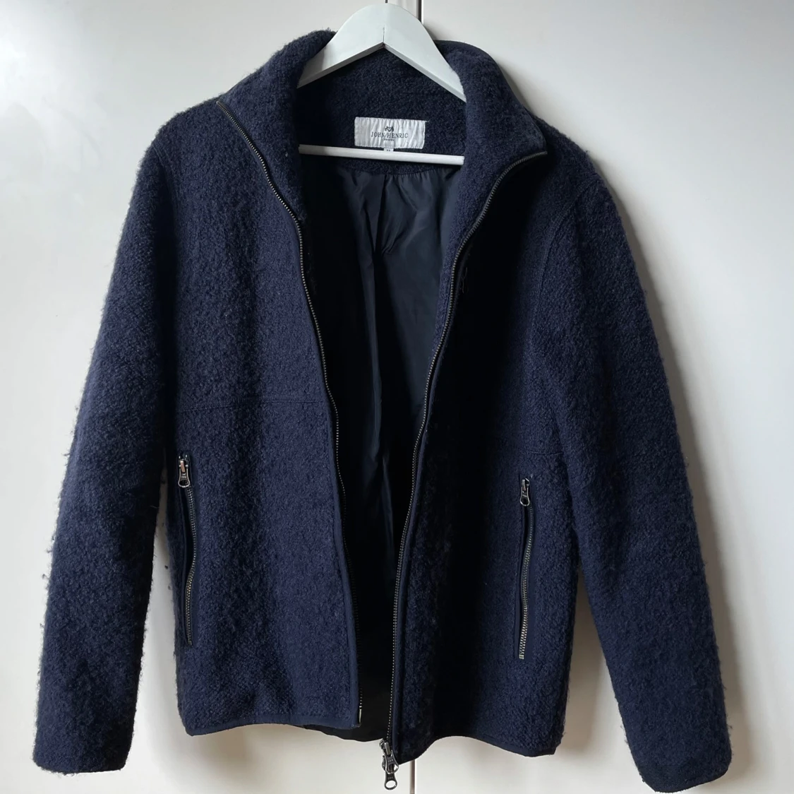 Mörkblå vår fleecejacka John Henric