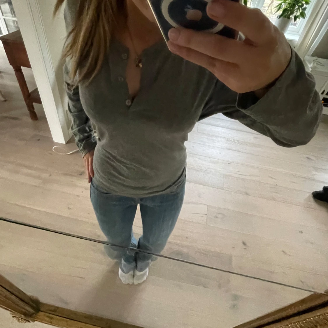 Grå långärmad tröja - Cubus - 1