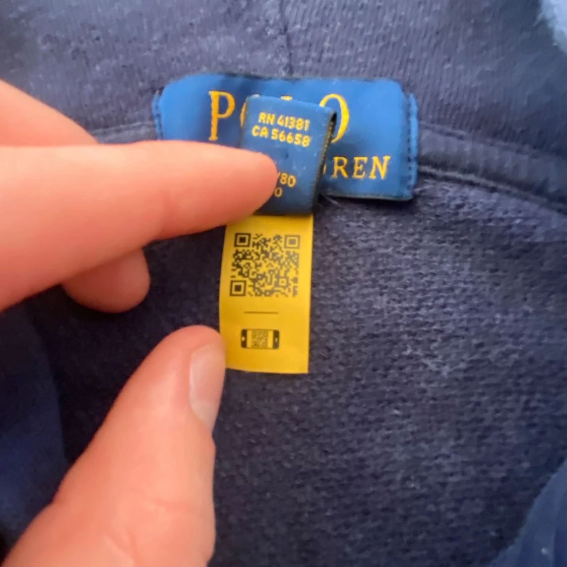 Mörkblå Ralph Lauren Hoodie - 2