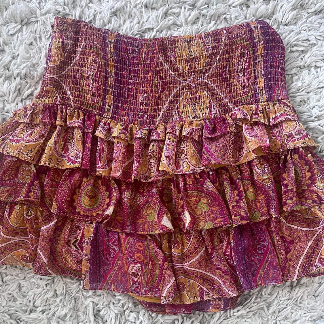 Paisleymönstrad volangkjol från Zara - 2