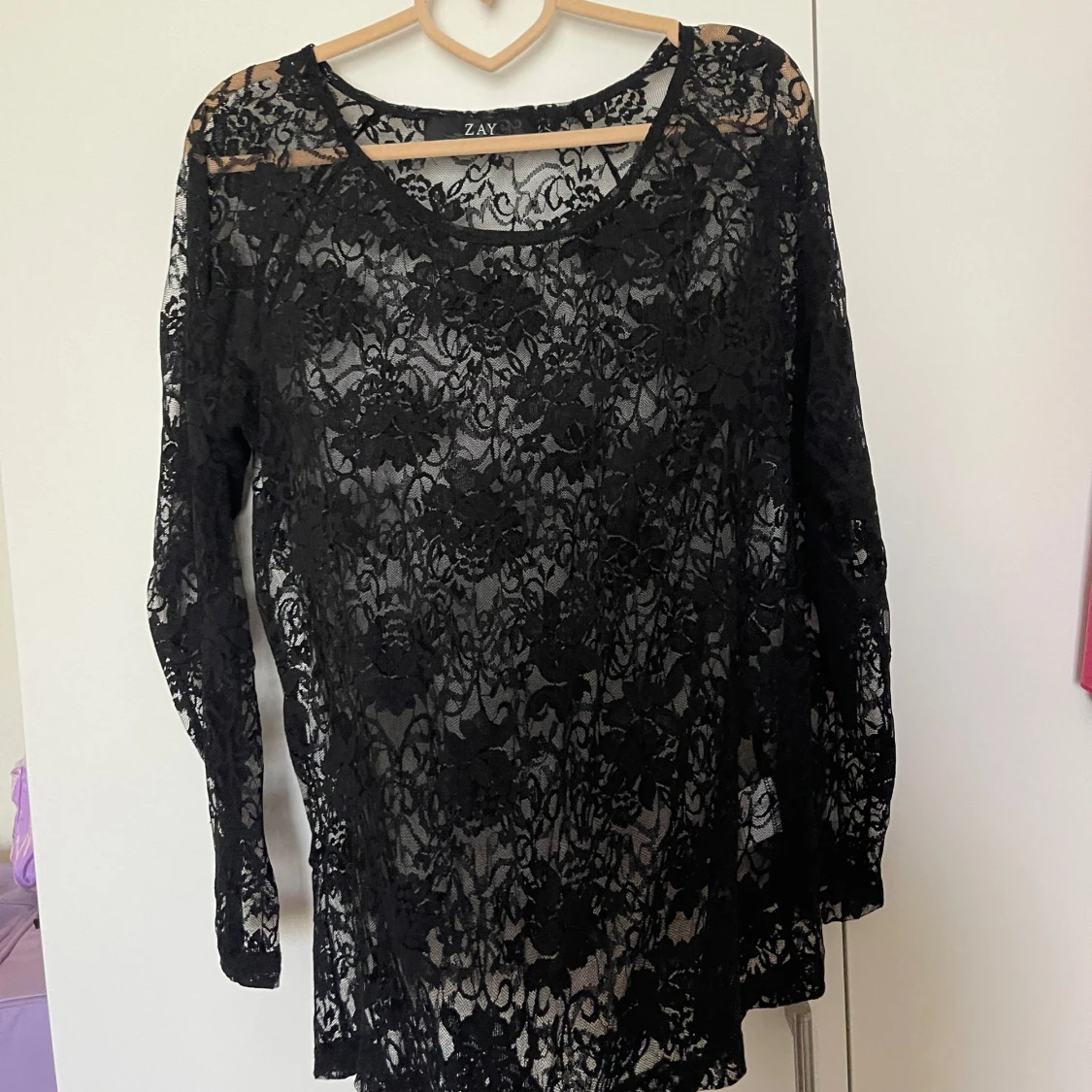 Svart spetsblus från ZAY - 2