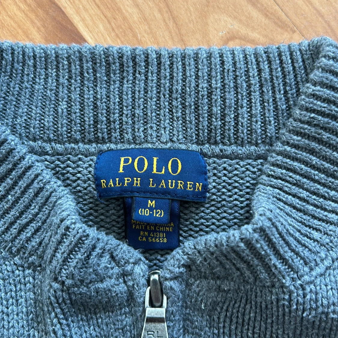 Barn- Grå stickad kofta Polo Ralph Lauren - 1