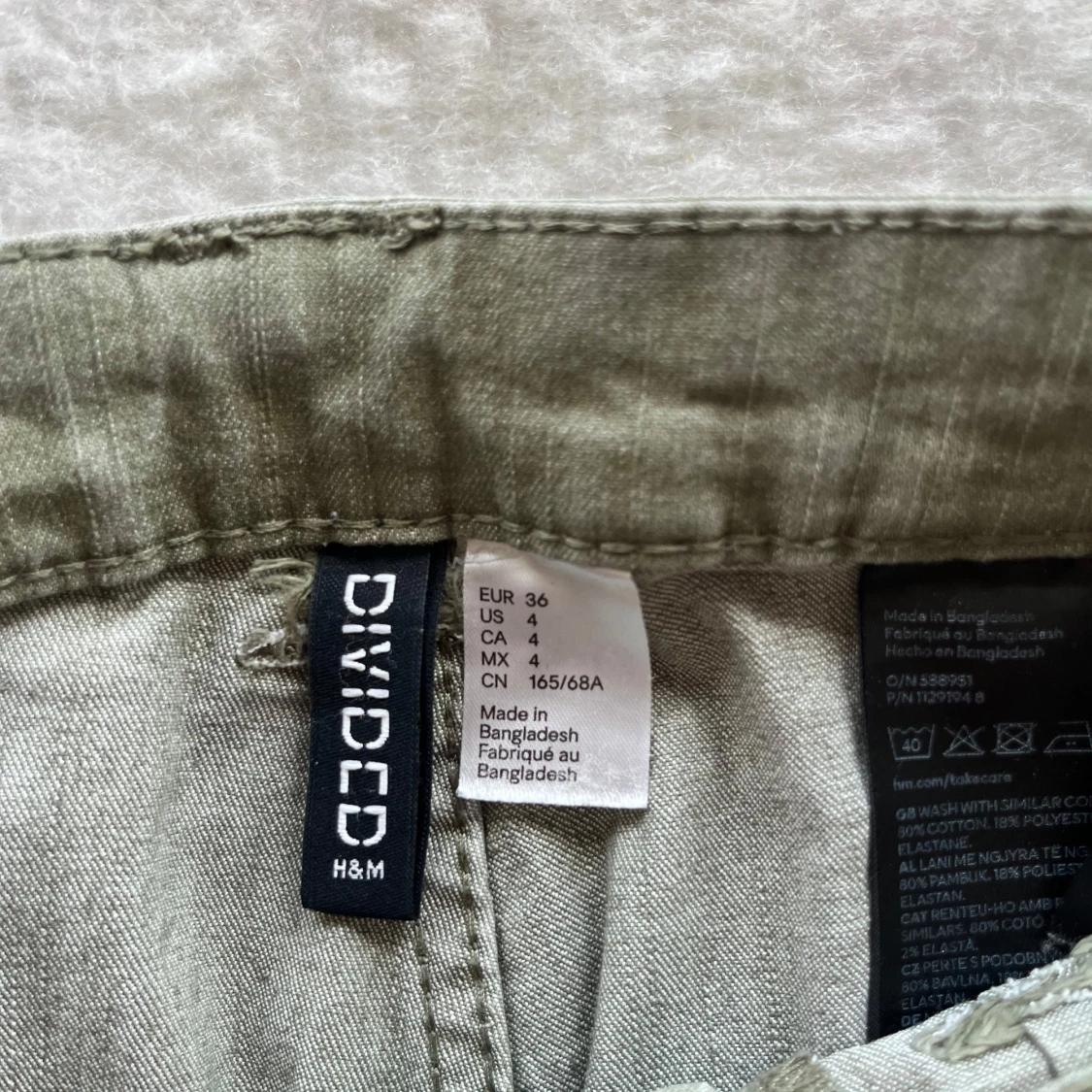 Gröna cargopants från H&M Divided - 1