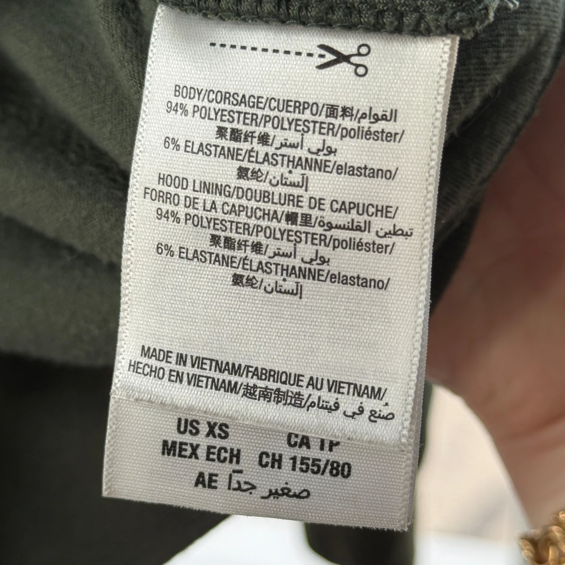 Mörkgrön velour hoodie Juicy Couture XS - 4