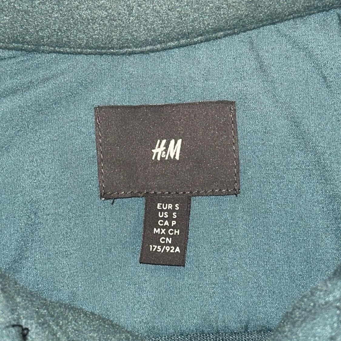 Grön/turkos  overshirt från H&M i ullmix - 1