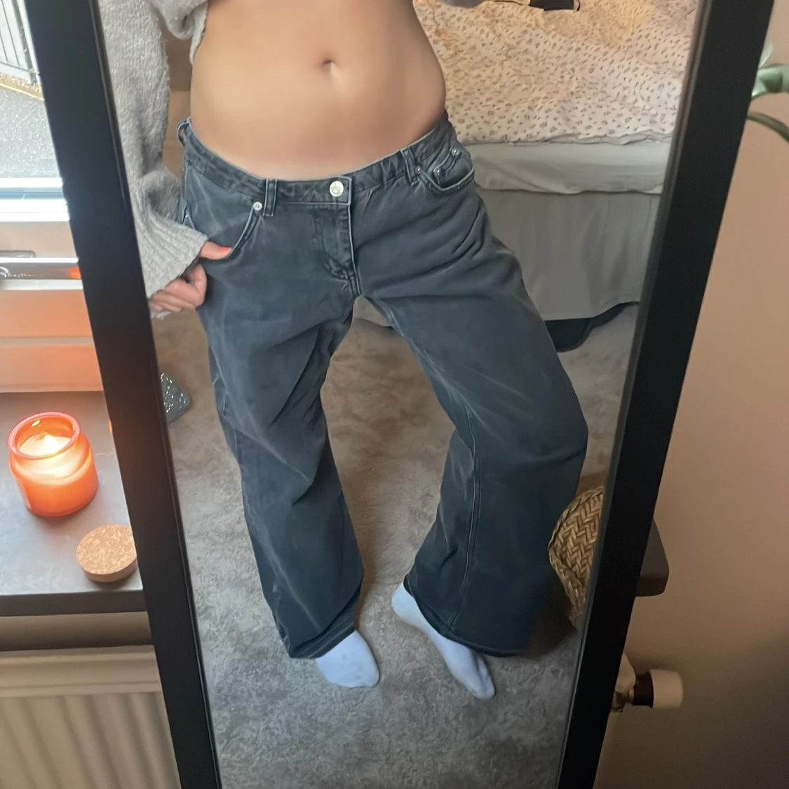 NA-KD low straight jeans - 1