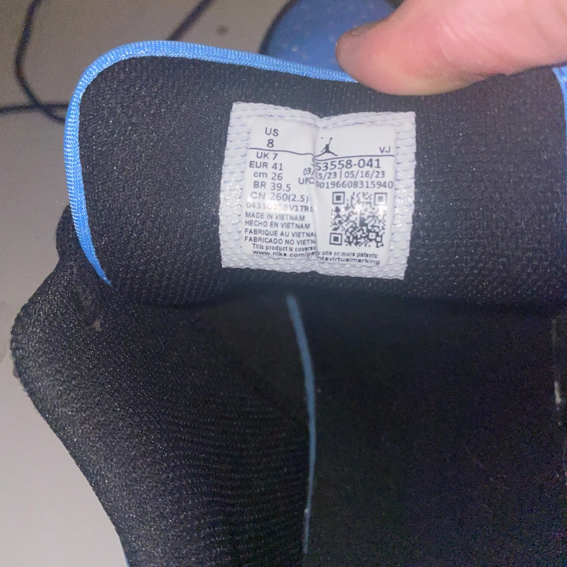 Nike Air Jordan 1 Low svart/blå - 4