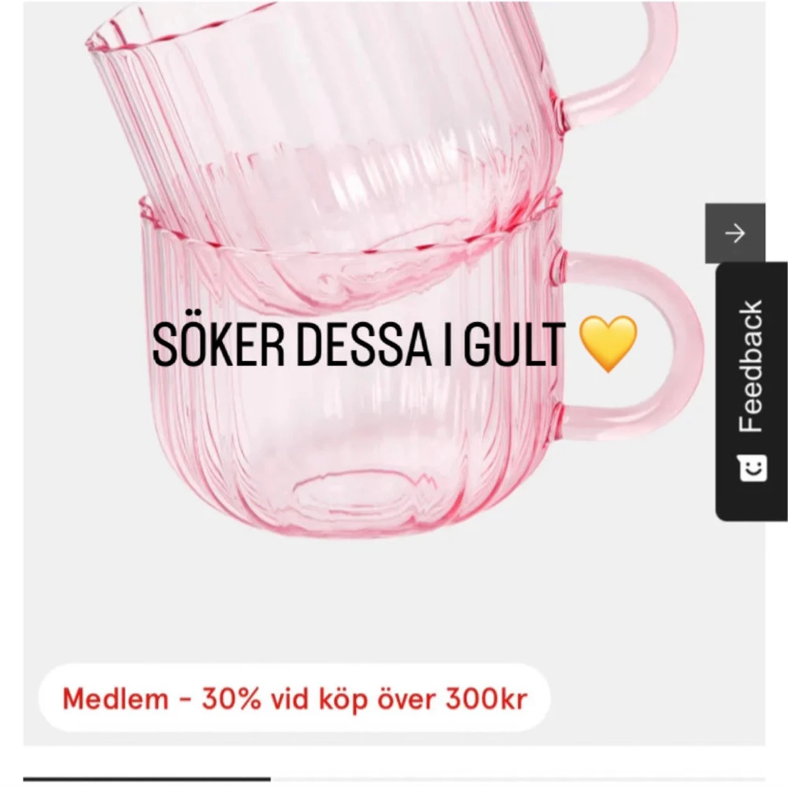 SÖKER GLASMUGGAR FRÅN ÅHLÉNS 