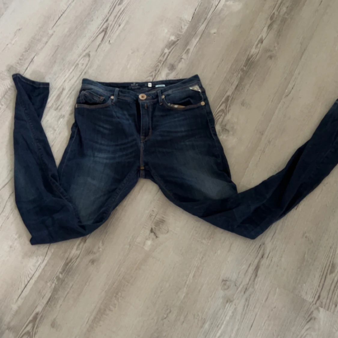 Mörkblå Replay jeans slim fit - 2