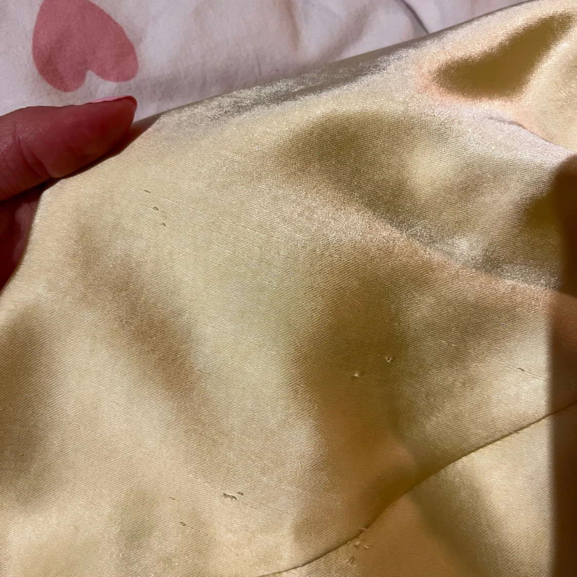 Ljusgul långklänning med öppen rygg - 4