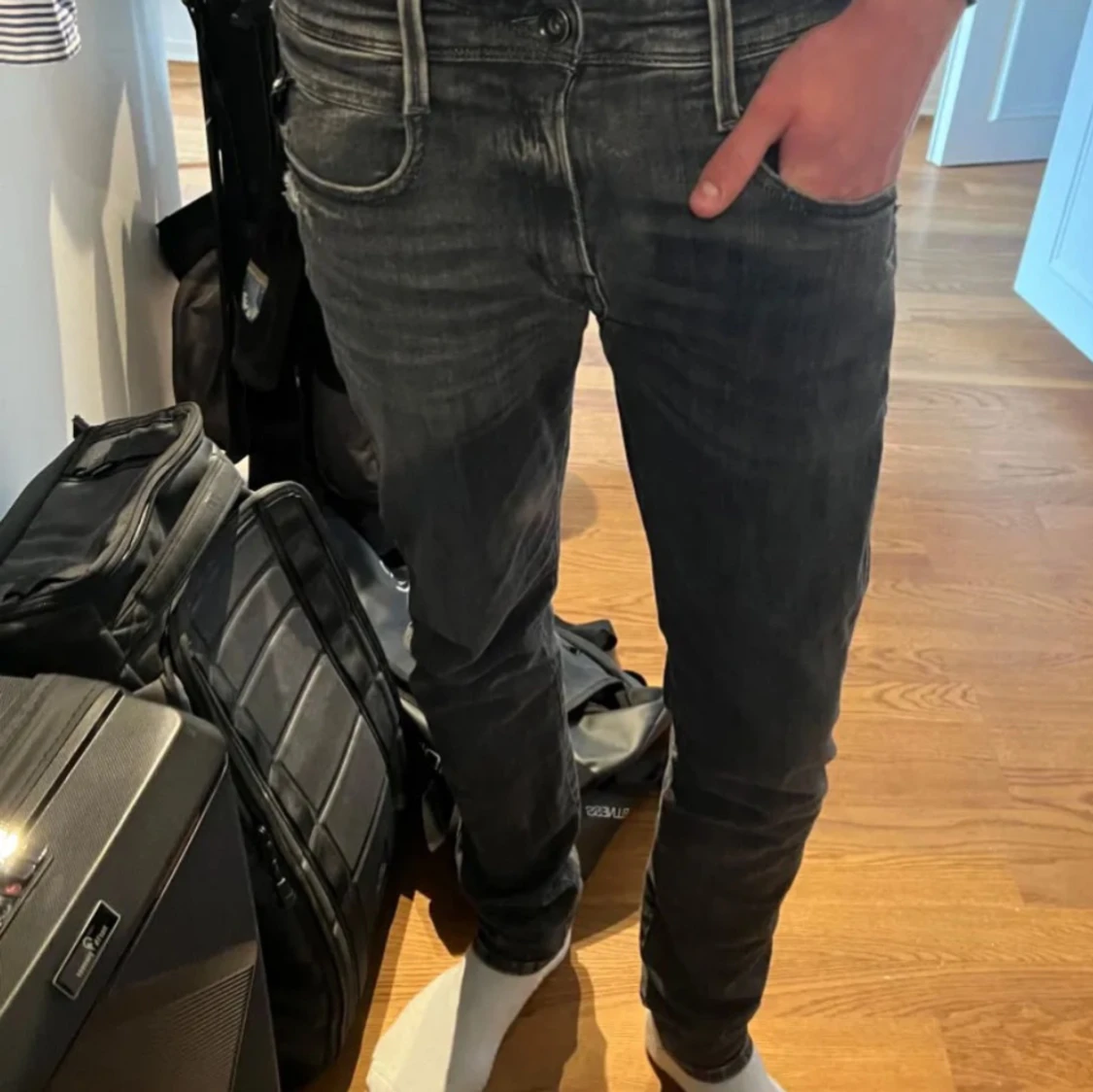 Grå replay jeans - 3