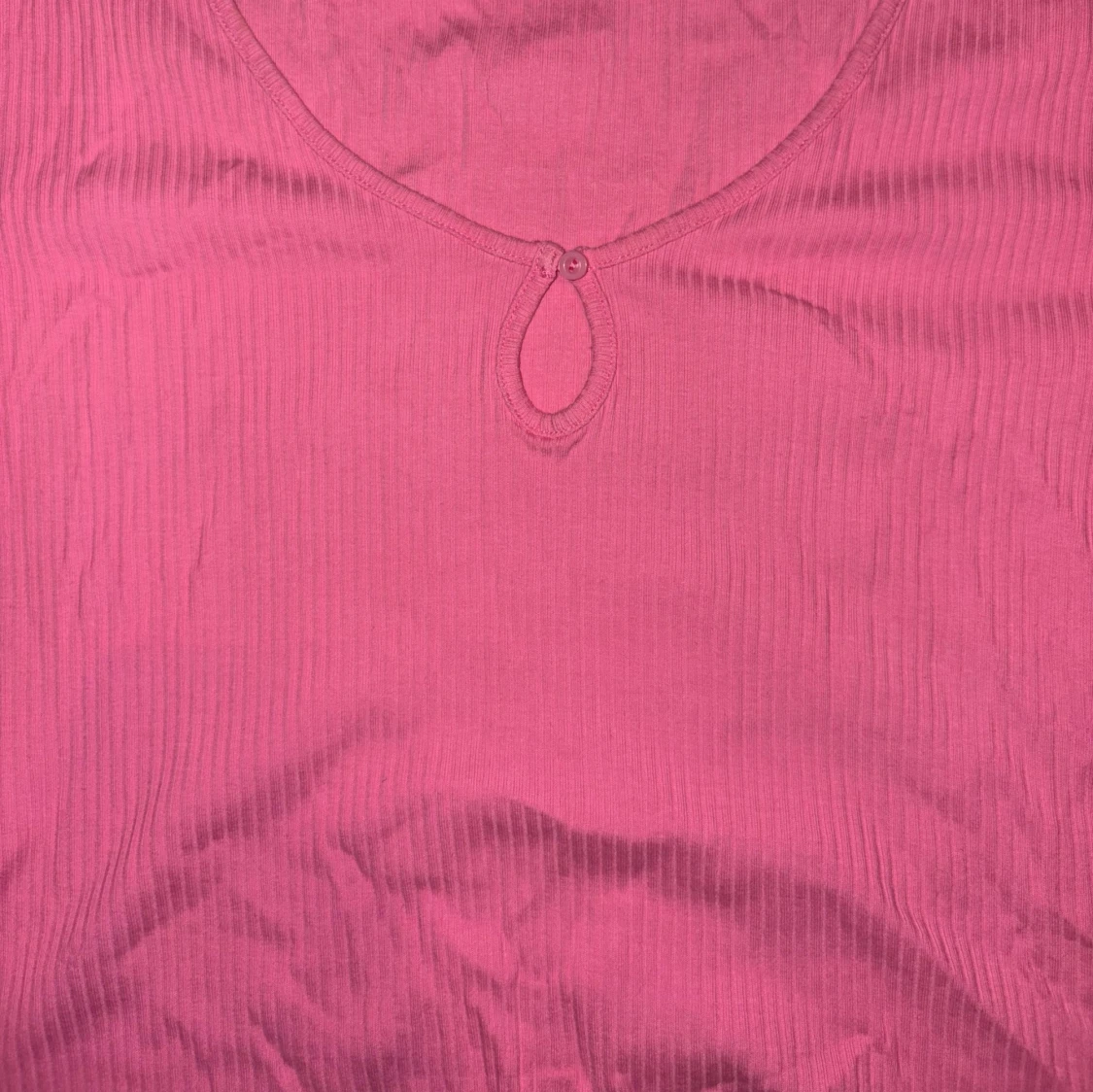 Rosa ribbad topp från Bik Bok - 1