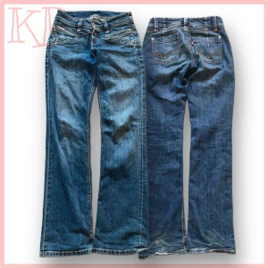 Vintage Bootcut Levi’s Jeans - Säljer ett par jätte snygga vintage levis i storlek 28/34 som är bootcut och lågmidjade! Skriv om du har några frågor:)