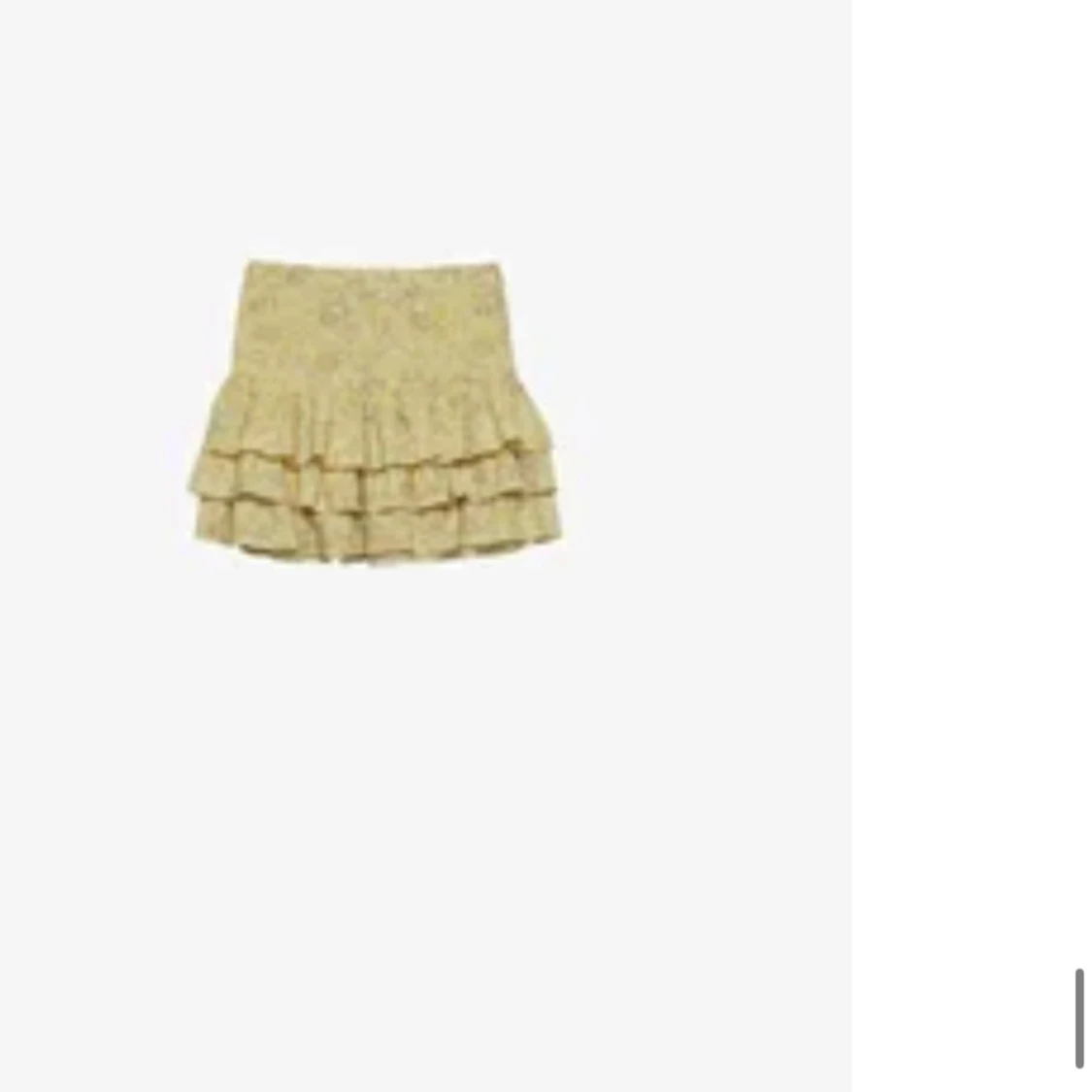 Gul volangkjol i linne  - 2