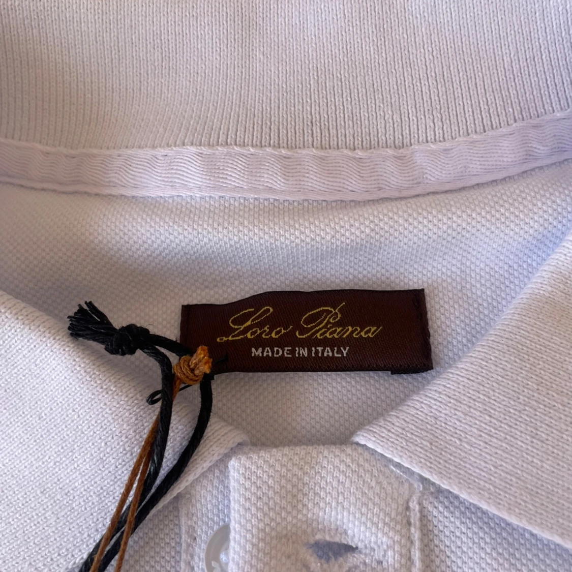 Vit pikétröja från Loro Piana - 2