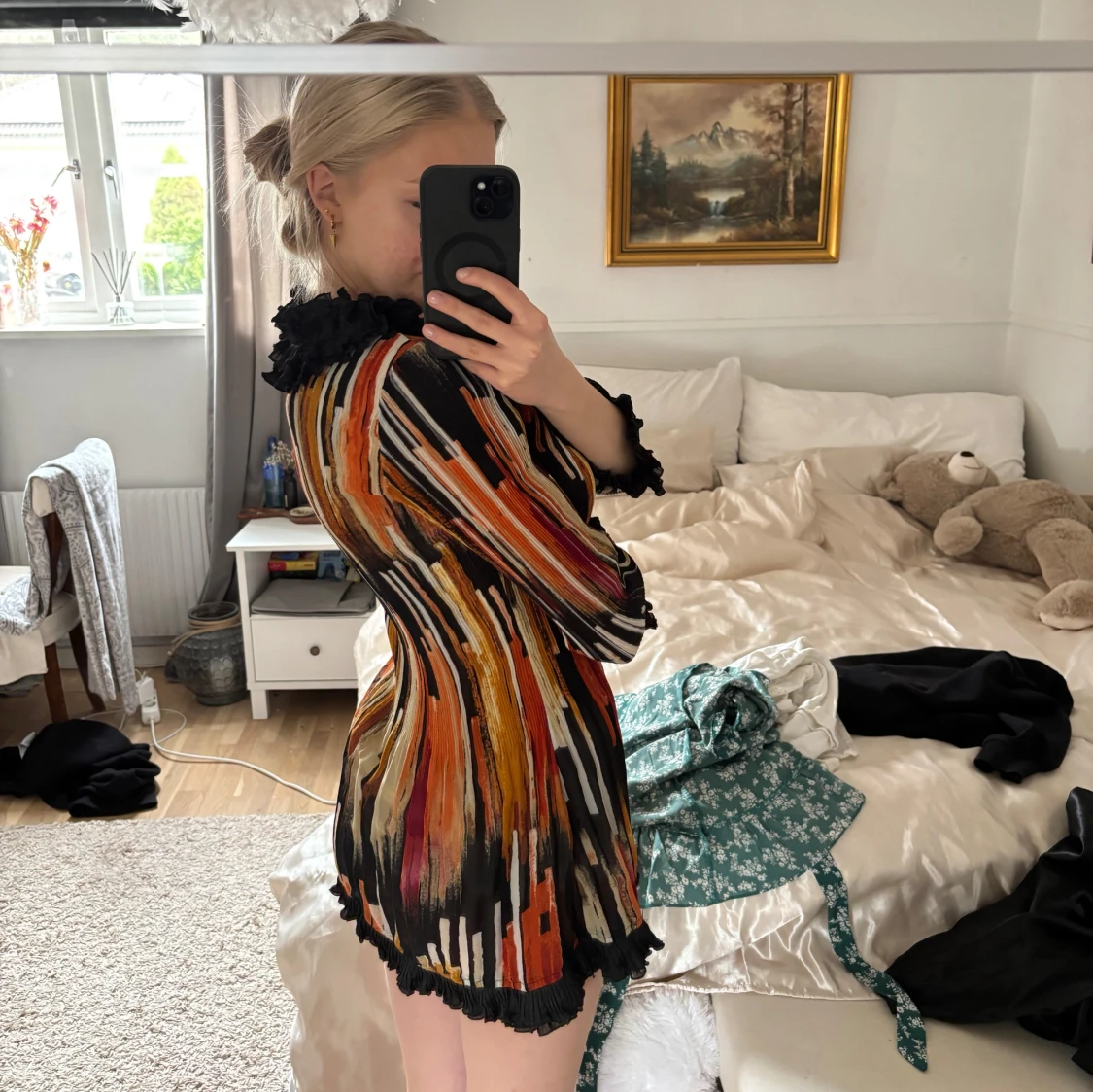 Färgglad miniklänning - 1