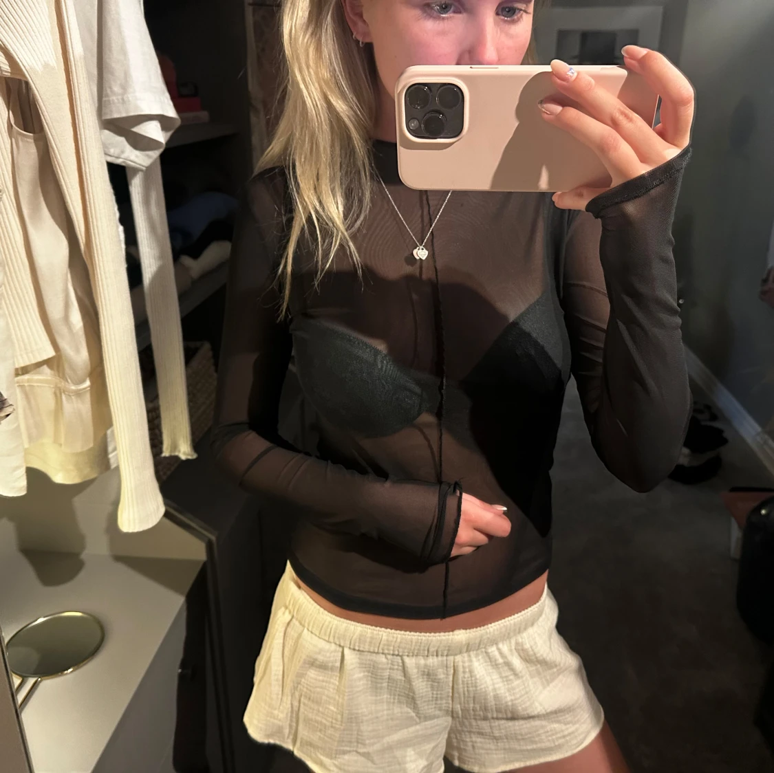 Svart mesh topp från Zara - 2