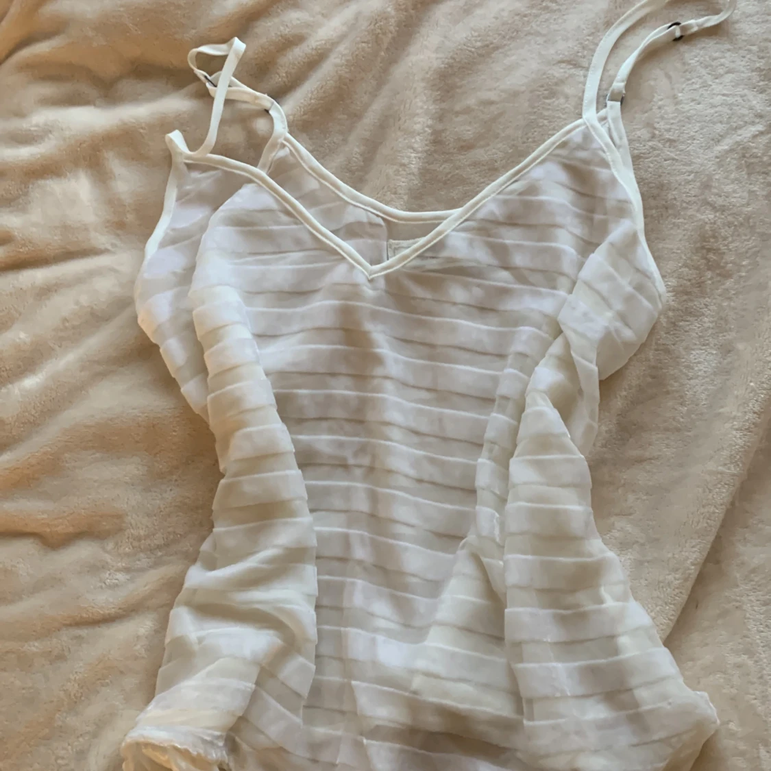 Vit randig linnetopp Abercrombie M