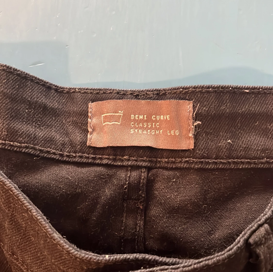 Levi's svarta straight jeans - 3