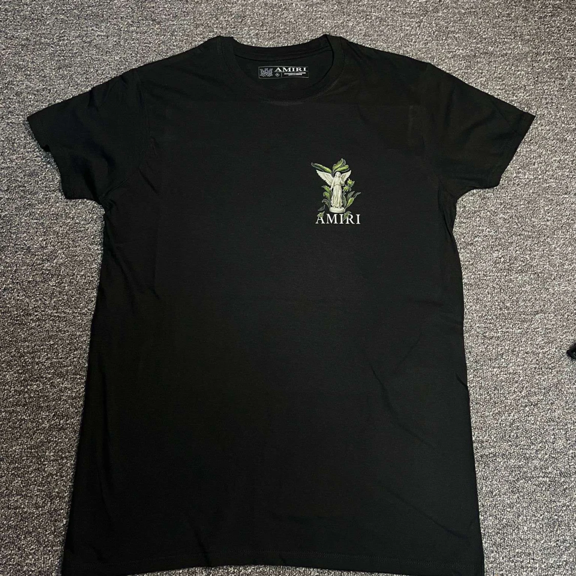 Svart Amiri t-shirt med ängeltryck