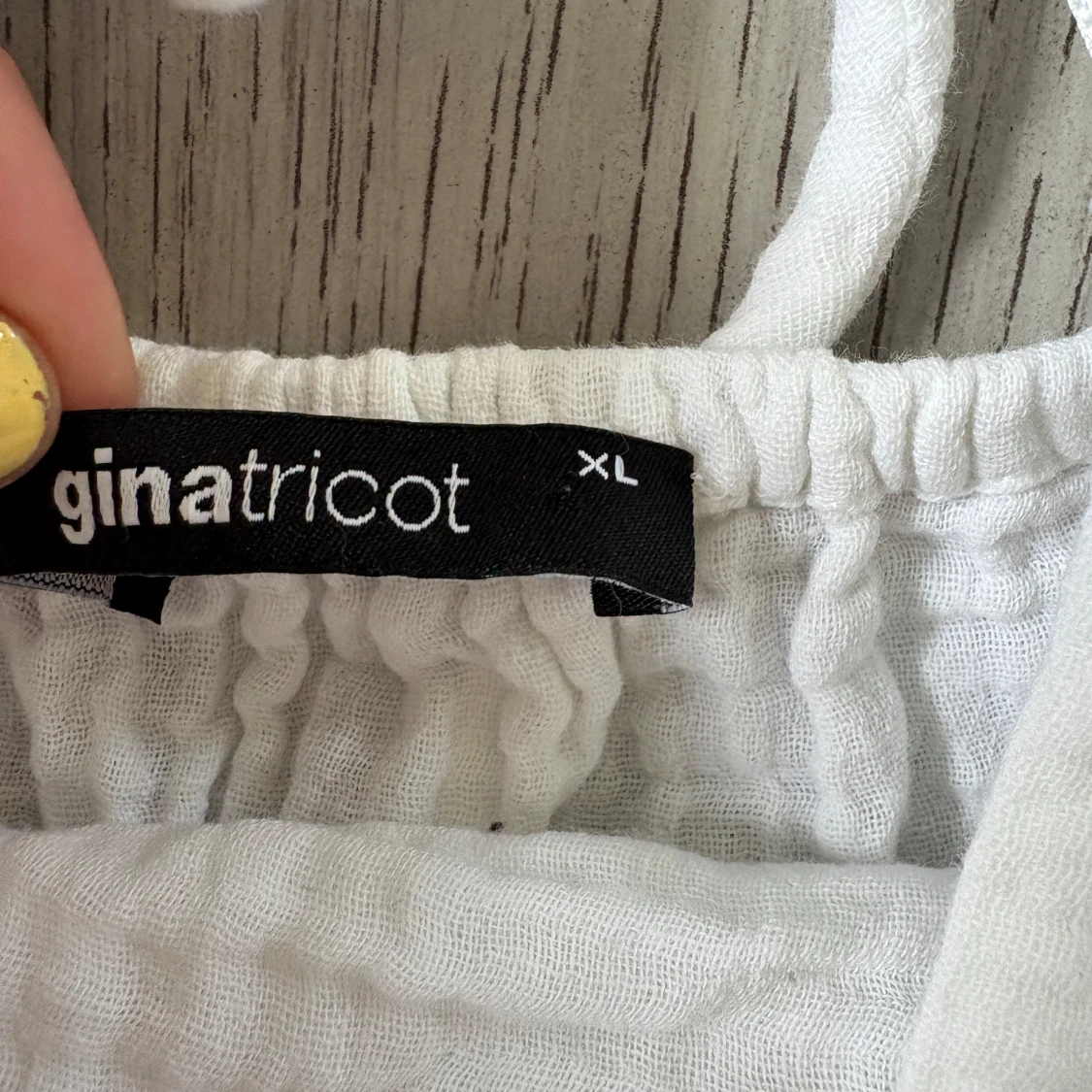 Vit volangtop från Gina Tricot - 2