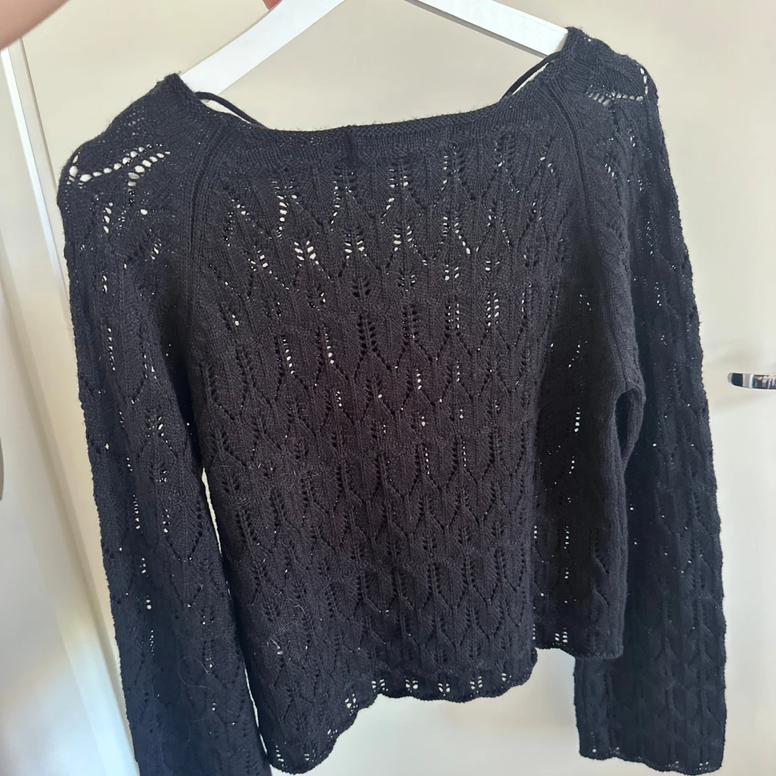 Svart stickad tröja Vero Moda M