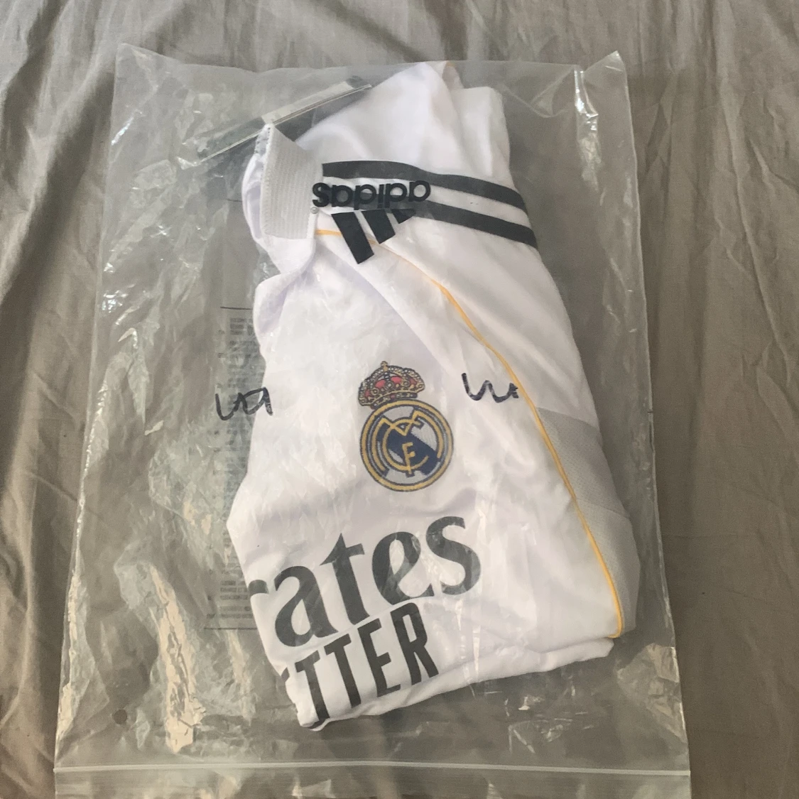 Real Madrid Adidas fotbollströja vit - 1