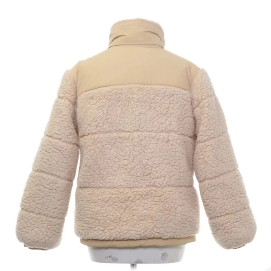 Beige teddyjacka  - 1