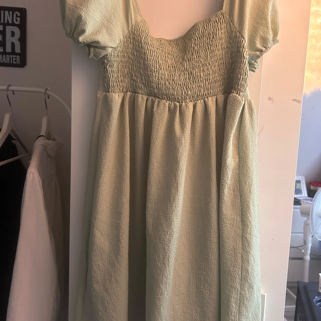 Ljusgrön kortklänning från SHEIN - 2