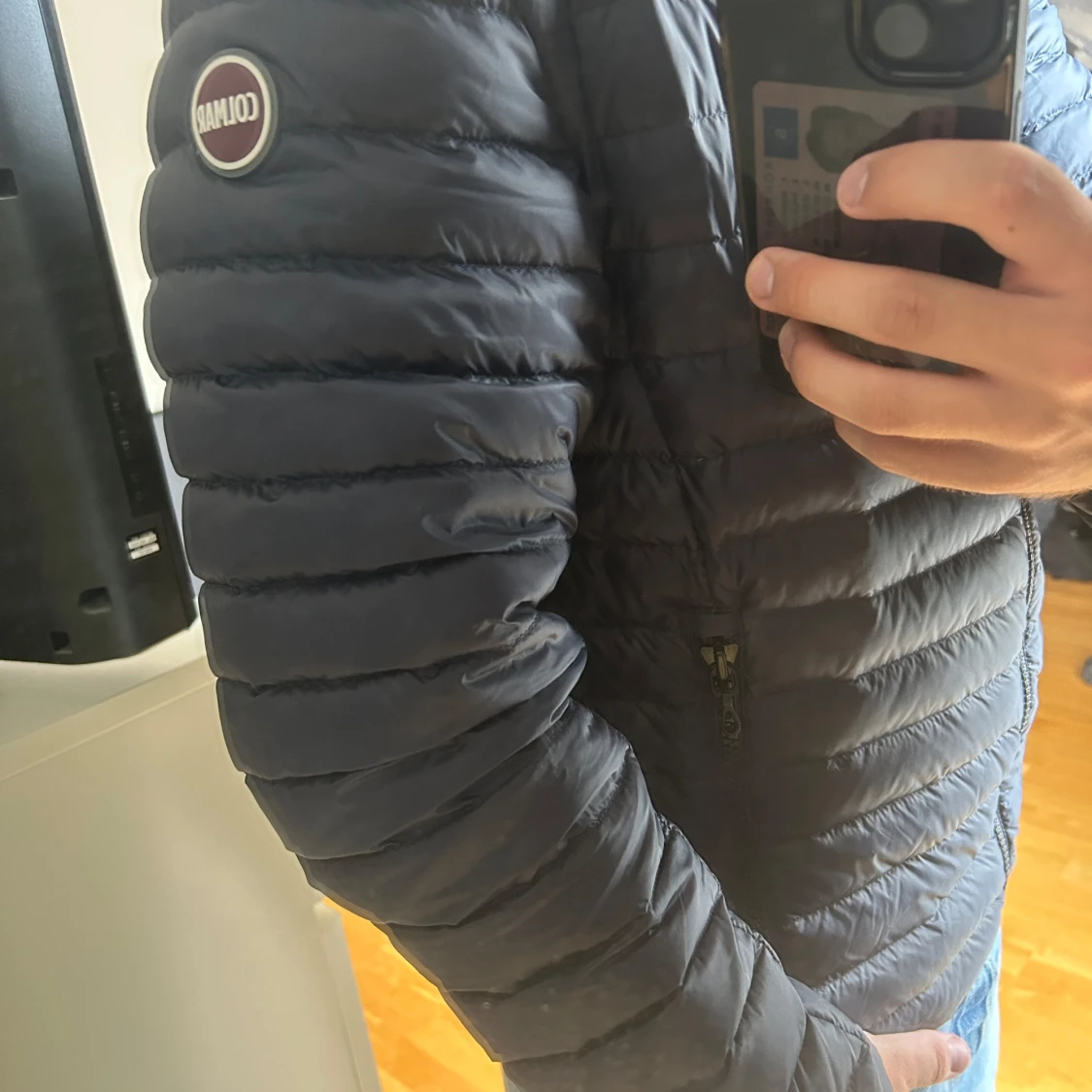 Blå dunjacka från Colmar