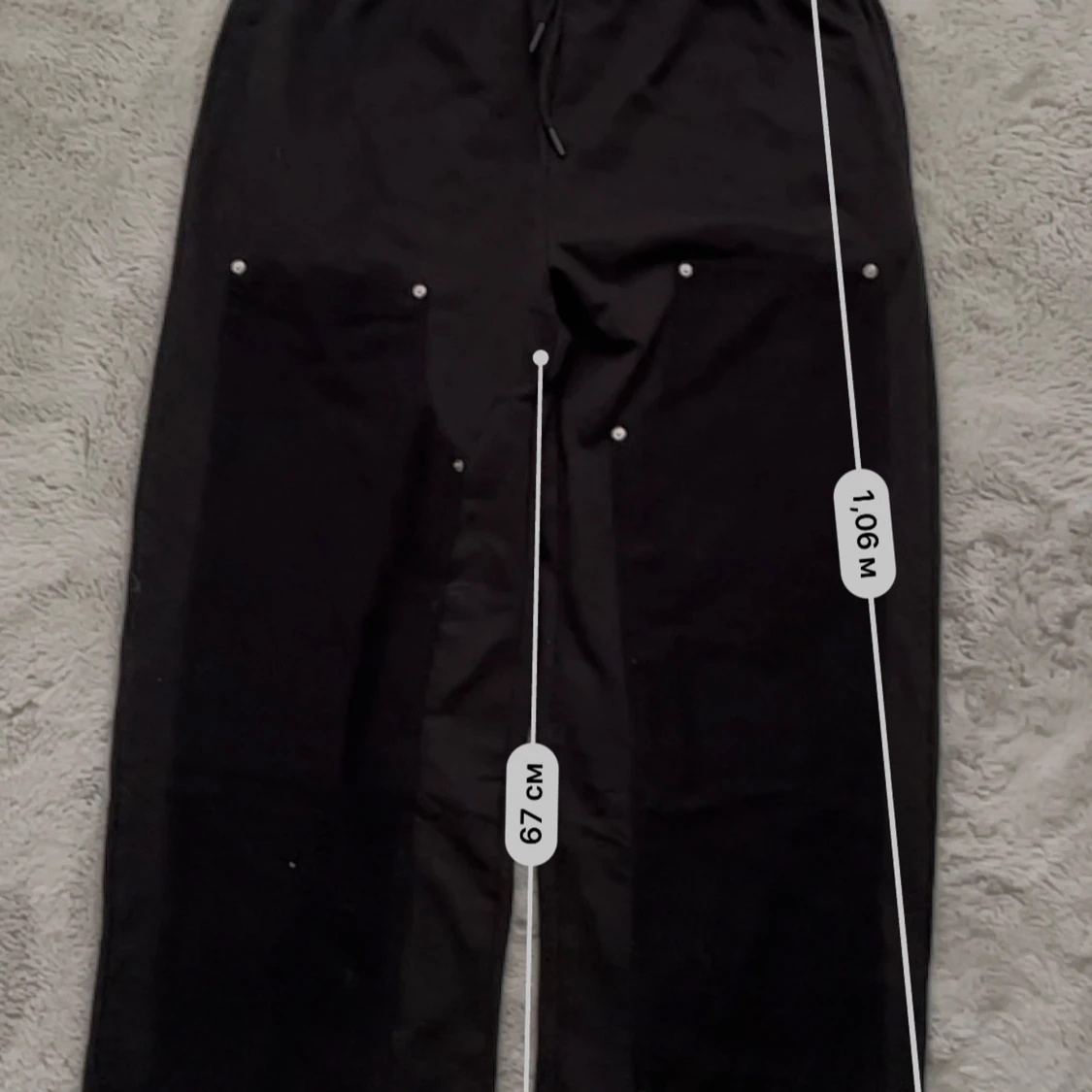 BoohooMAN Wide Leg Carpenter Joggers - Strl L - 3