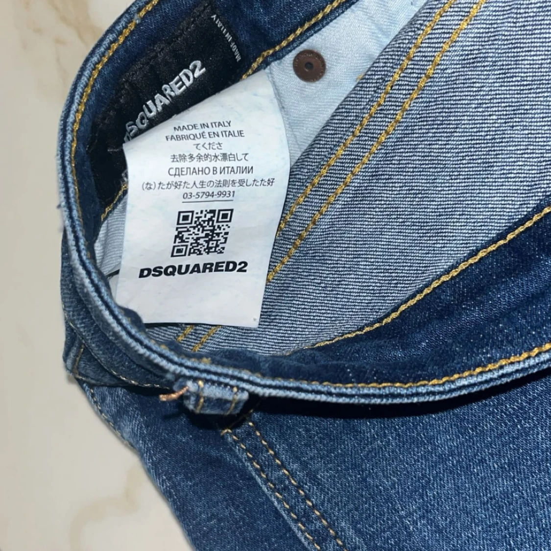 Dsquared2 blå skinny jeans herr - 3