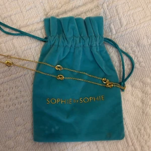Guldhalsband Sophie by Sophie - Stilrent guldhalsband från Sophie by Sophie med tunna kedjor och små knutdetaljer längs hela halsbandet. Kommer med dustbag och box. Använt men i fint skick!