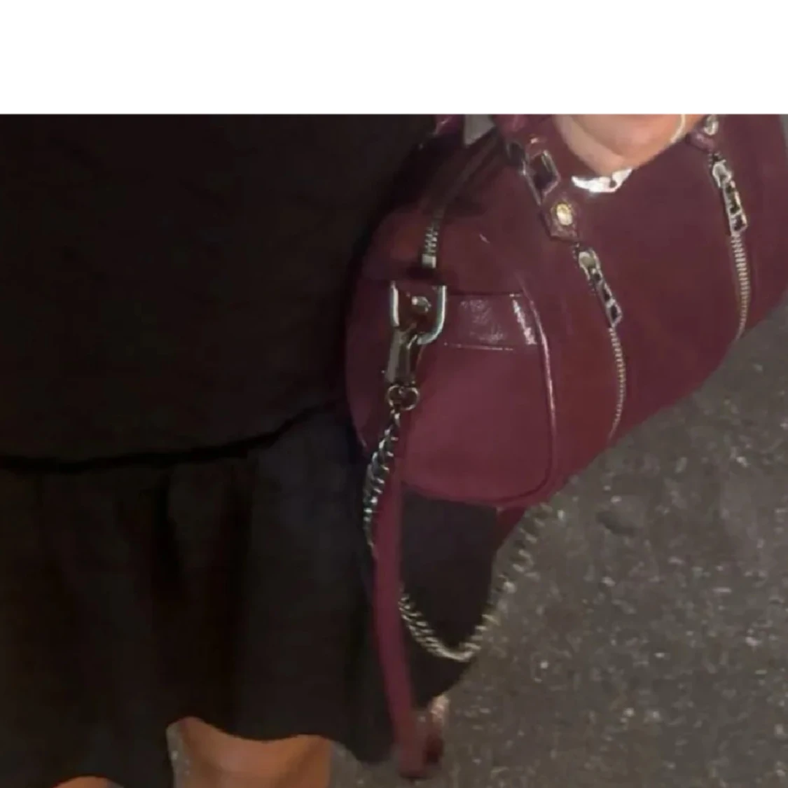 Vinröd Zadig & Voltaire Sunny väska - 1