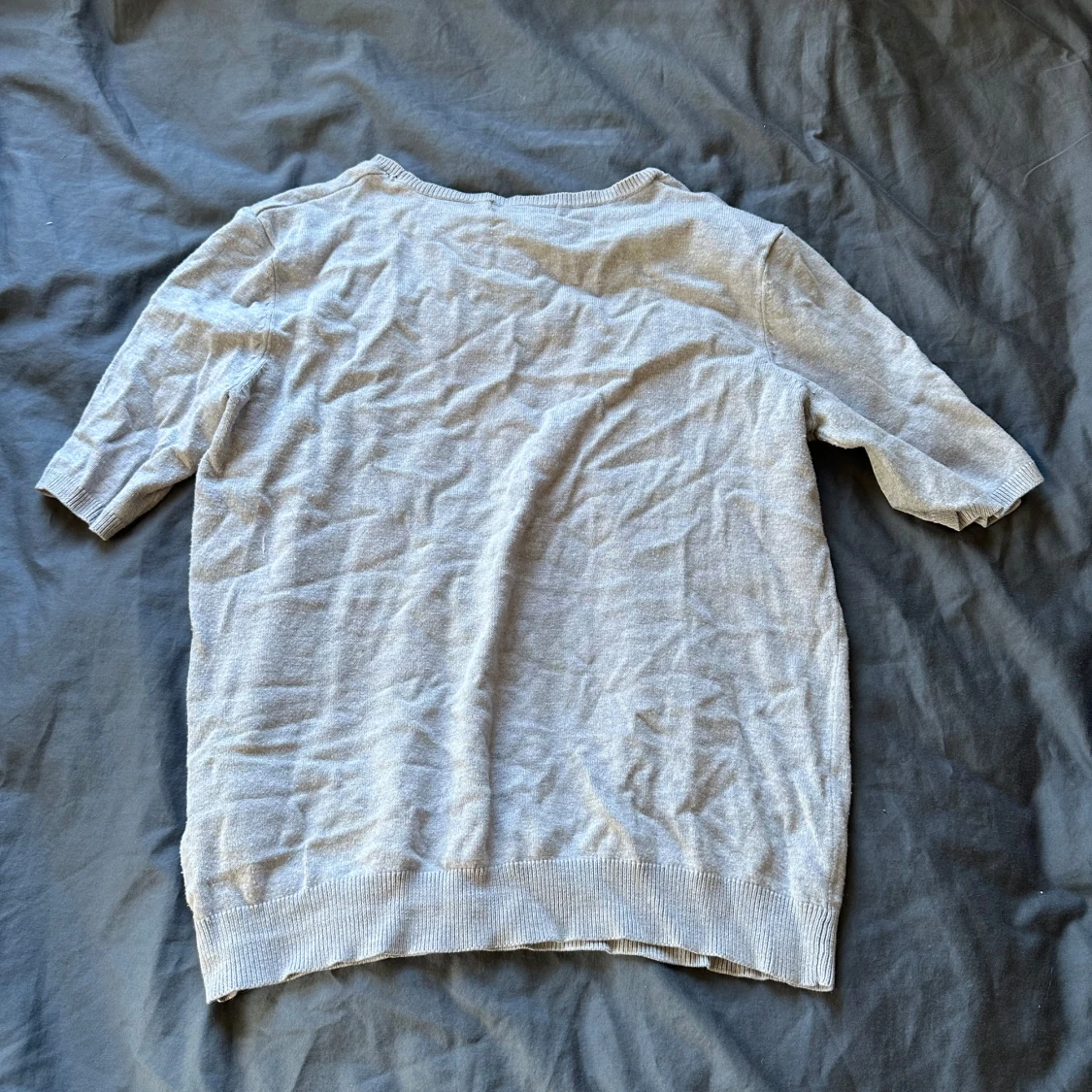 Ljusblå tunn stickad tröja H&M S - 1