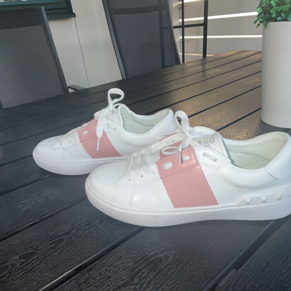 Valentino Garavani sneakers vit/rosa - 4