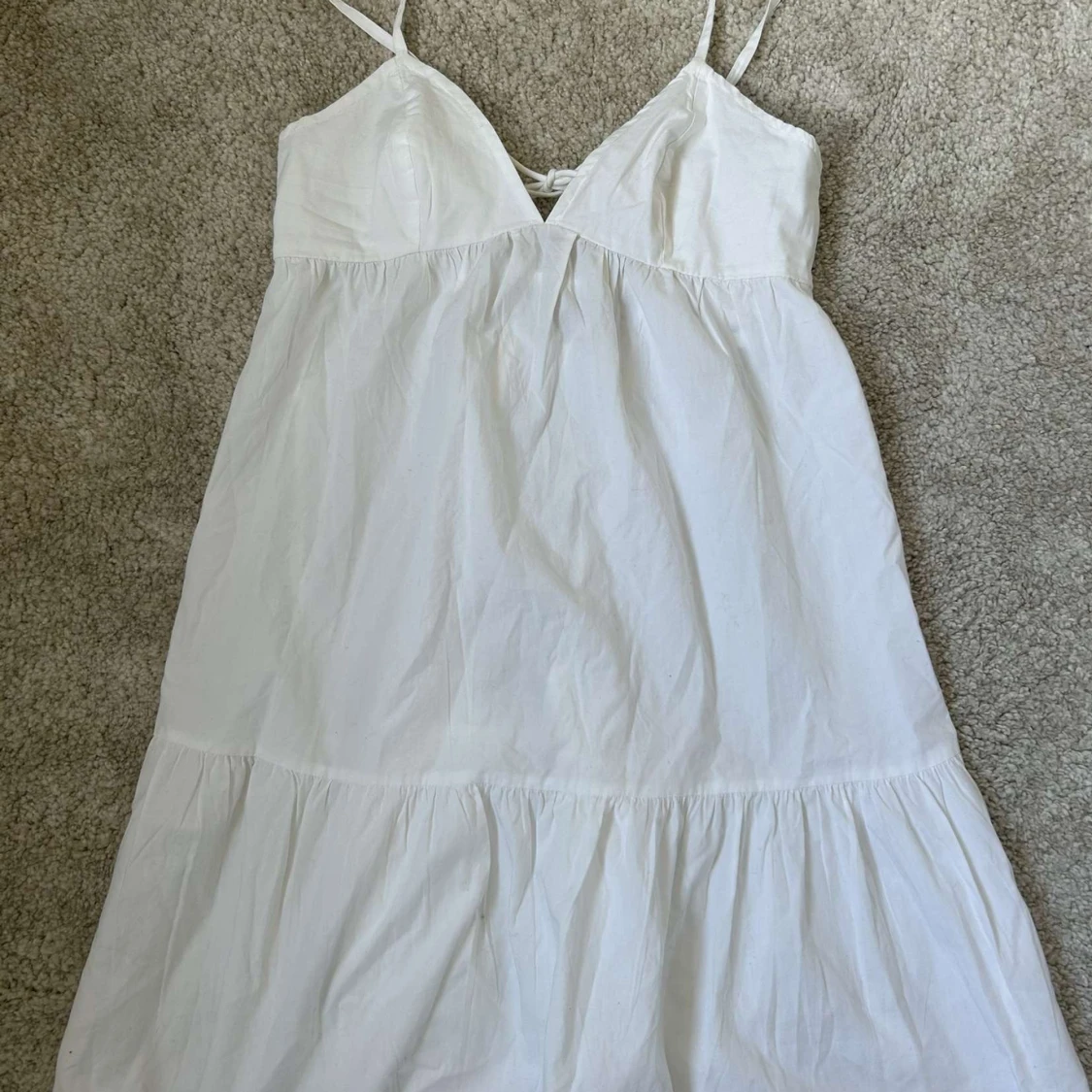 Vit sommarklänning från BikBok XS - 1