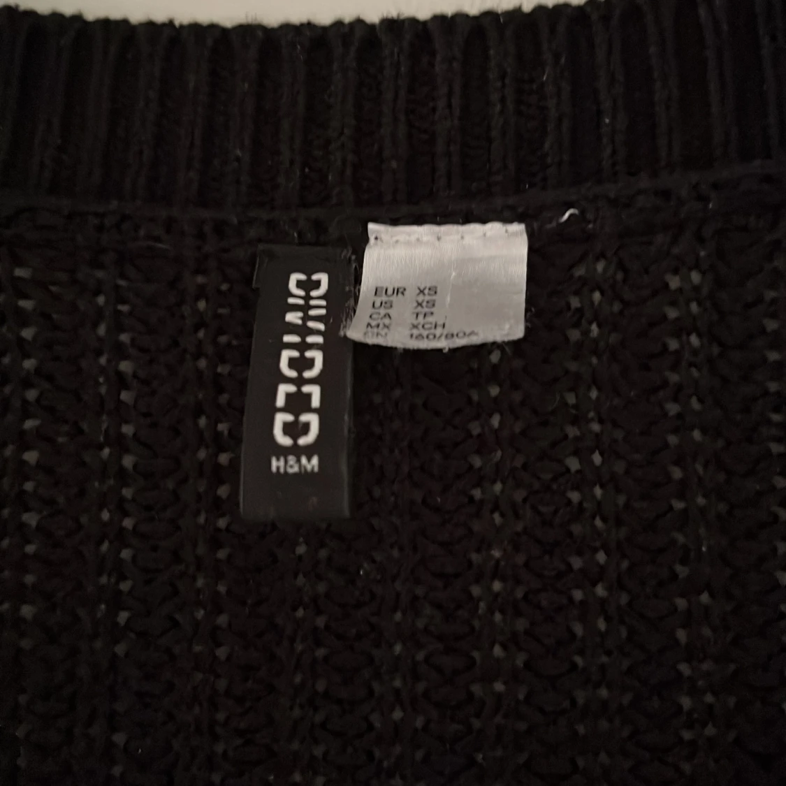 Svart stickad kofta från H&M Divided - 2
