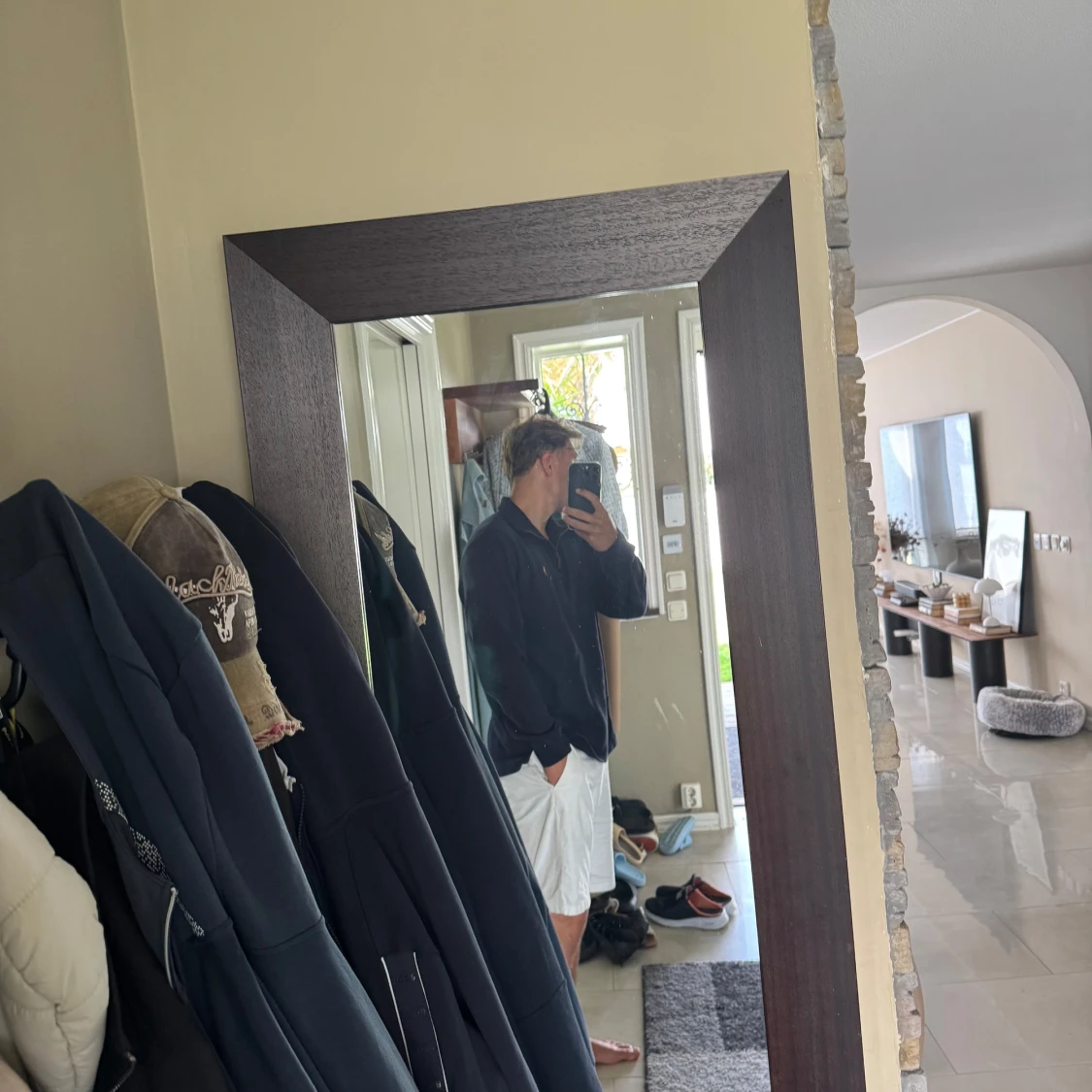 Mörkblå ralph lauren zip hoodie - 3